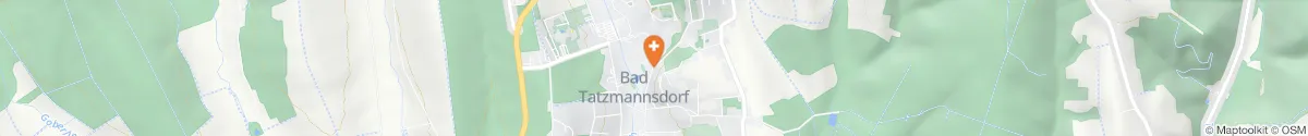 Kartendarstellung des Standorts für Filialapotheke Bad Tatzmannsdorf in 7431 Bad Tatzmannsdorf